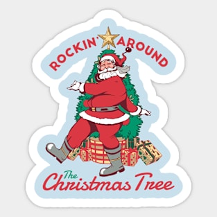 Rockin Santa Sticker